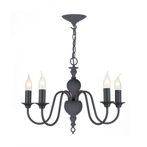 Flemish 5 Light Pendant In Bespoke Finish